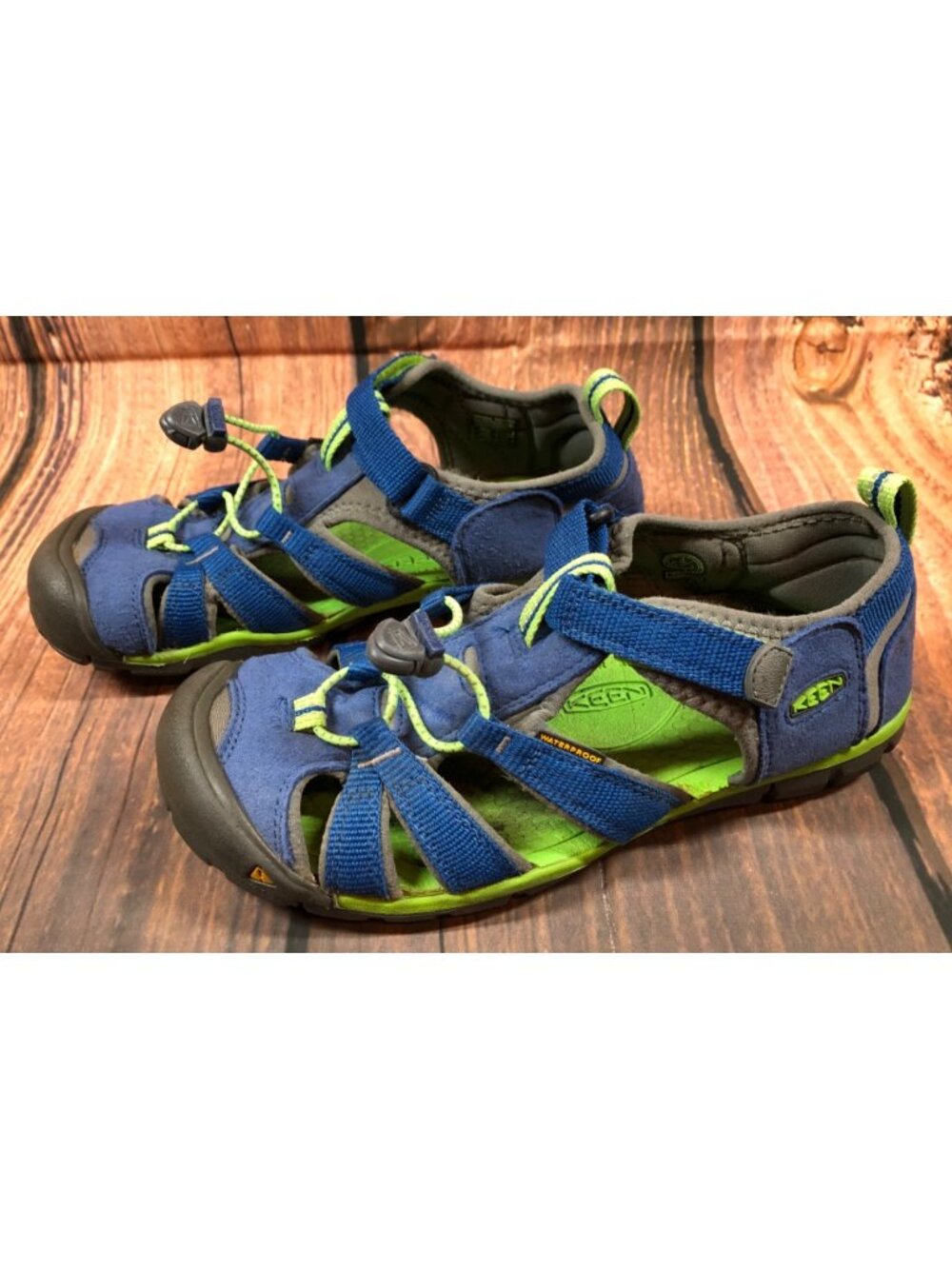 Keen Big Kids 4 / 36 Seacamp II CNX Blue Waterproof Sport Sandals 1014479